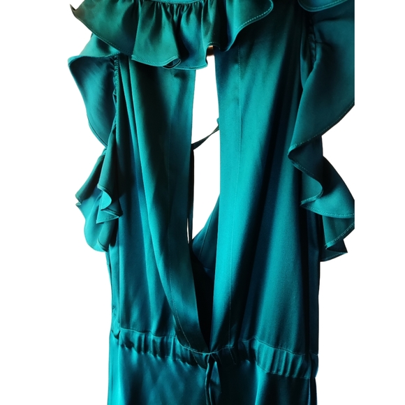 Miguelina silk green dress - Picture 4 of 5
